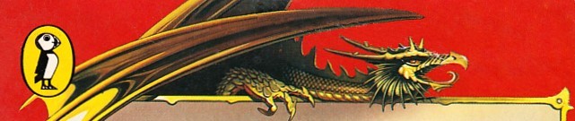Dragon detail from the cover of a Puffin Books Fighting Fantasy book